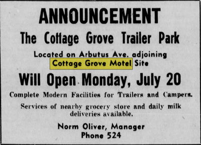 Garden Grove Motel - Jul 1953 Ad (newer photo)